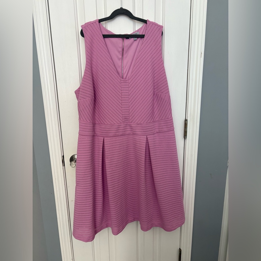 Jennifer Lopez JLo Orchid Pink Sleeveless Fit & Flare Dress Size 20W